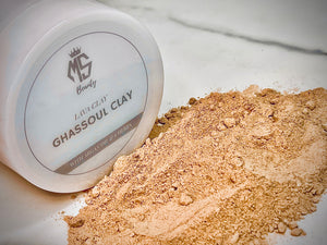 Moroccan Lava Clay blended with 6 herbs found in a valley in the Atlas mountains of Morocco. 