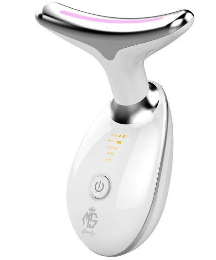neck and face lifting, LED Light Therapy, Micro-current, Therapeutic Warmth, non-invasive, painless, all skin types, MoroccanSoulBeauty.