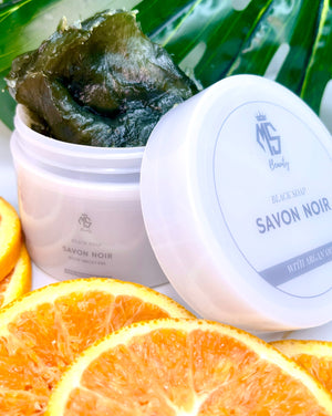 Savon Noir or Beldi Soap Made with Organ Oil, Moroccan Black Soap, Papaver Rhoeas Flower, deep cleanser, impurities, toxins, hydrated, exfoliated, smooth, refreshed, healthy, radiant